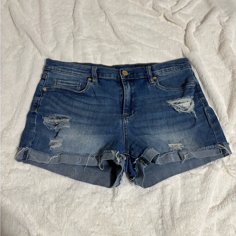 Women's Distressed Denim Shorts